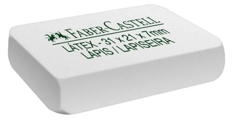 Borracha Branca Latex Uni 7040 Faber Castle